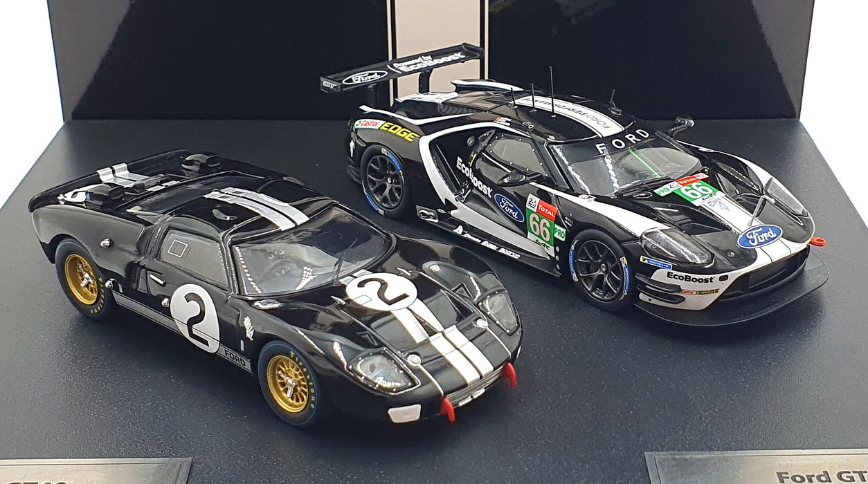 Ixo 1/43 Scale 43002 - Set x2 Ford GT40 1st 24 LM 1966 GT 24 LM 2019