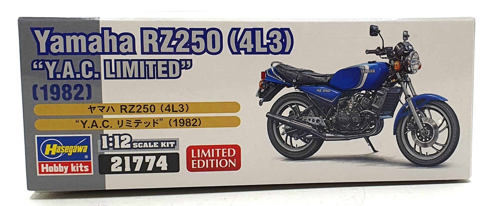 Hasegawa Kits 1/12 Scale 21774 - 1982 Yamaha RZ250 (4L3) "Y.A.C. Limited" - Blue