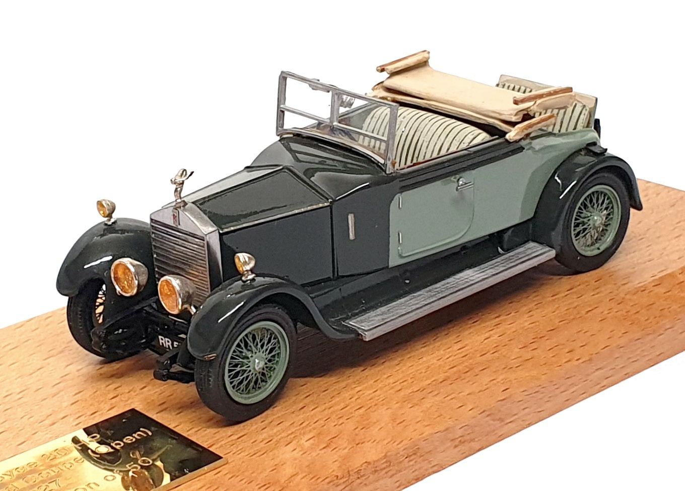 Top Marques 1/43 Scale GS13 - 1927 Rolls Royce 20hp ¾ DHC By Harrison 2T Green