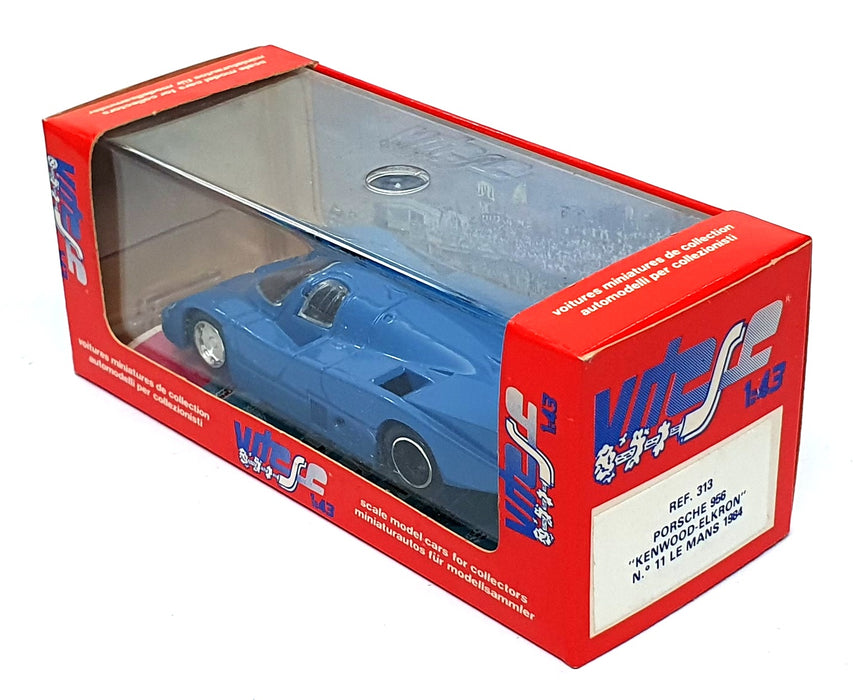 Vitesse 1/43 Scale 313 - Porsche 956 Kenwood Elkron Le Mans 1984 - Blue