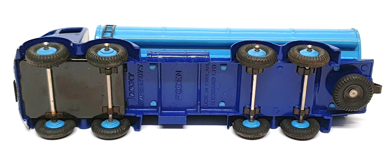 Dinky Supertoys Original Diecast 504 - Foden 14 Ton Tanker - Blue/Lt. Blue