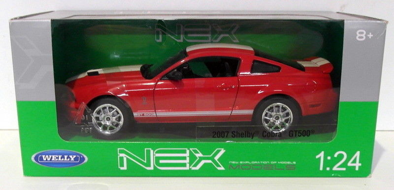 Welly 1/24 Scale Diecast 22473W - 2007 Shelby Cobra GT500 - Red