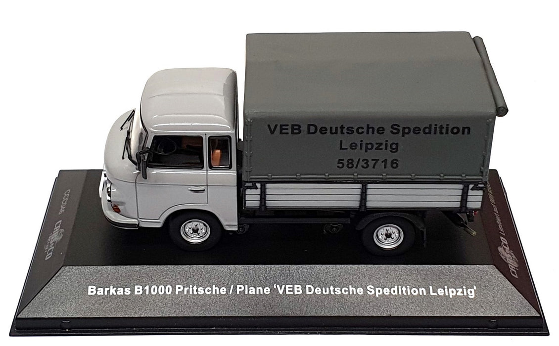 IST 1/43 Scale CCC046 - Barkas B 1000 Truck Deutsche Spedition Leipzig - Grey