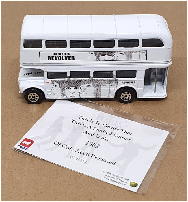 Corgi 12cm Long BT78219 - The Beatles 'Revolver' Routemaster Bus Collectors Tin