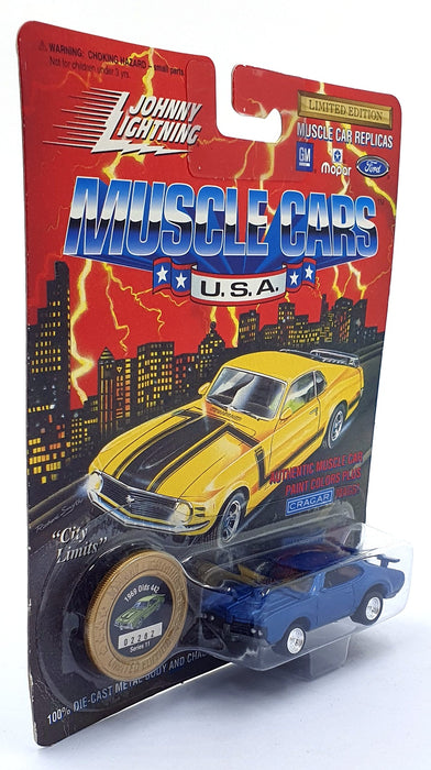 Johnny Lightning 1/64 Scale 200-210 Muscle Cars 1969 Olds 442 - Blue