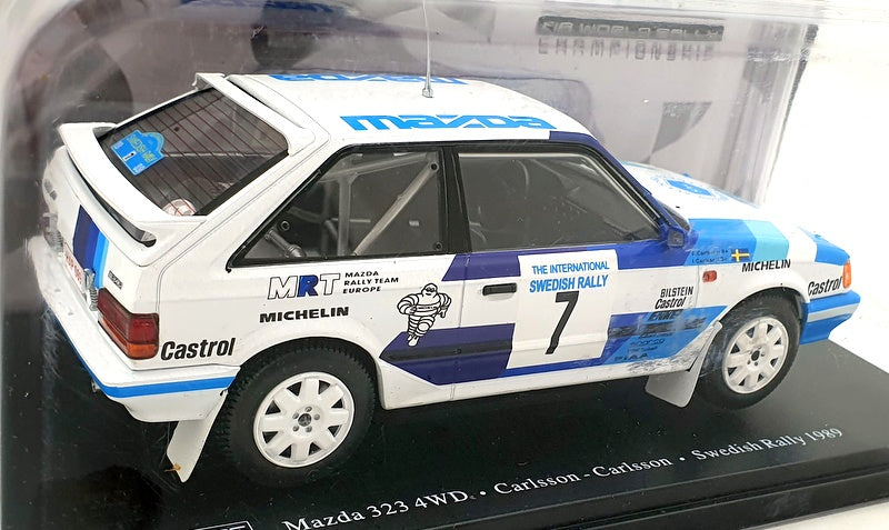 Hachette 1/24 Scale G113U034 - Mazda 323 4WD Sweden 1989 Carlsson #7