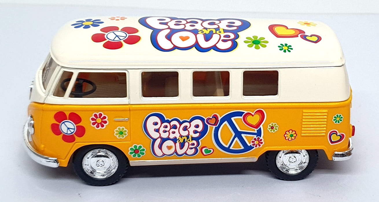 Kinsmart 1/32 Scale Pull Back & Go TY4226 - 1962 Volkswagen Classical Bus Yellow