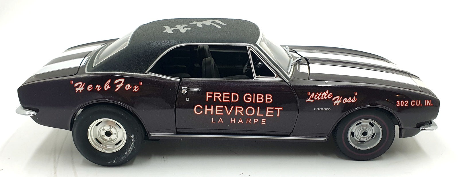 Exact Detail 1/18 Scale WCC211A - 1967 Z/28 Stock Eliminator Camaro F.Gibb's