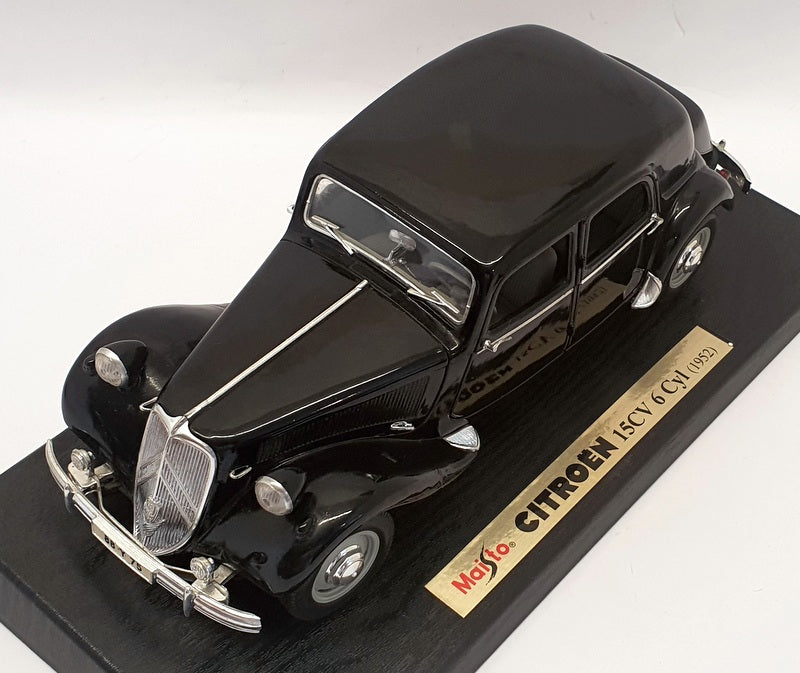 Maisto 1/18 Scale Model Car 31821 - 1952 Citroen 15CV 6 Cyl - Black