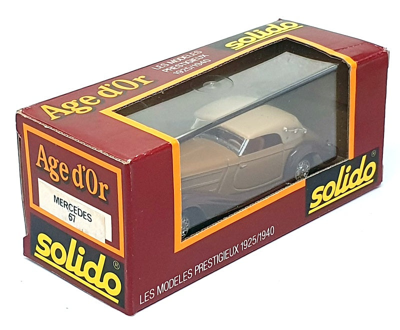 Solido 1/43 Scale Diecast No. 67 - 1939 Mercedes Benz 540K - Brown