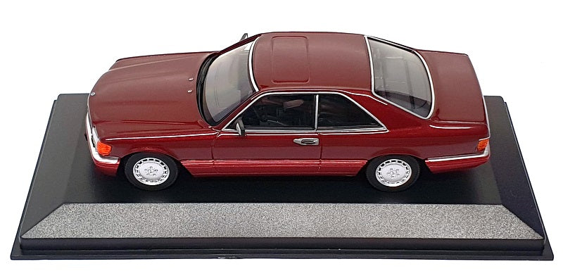 Maxichamps 1/43 Scale 940 035124 - 1986 Mercedes Benz 560 SEC - Met. Red