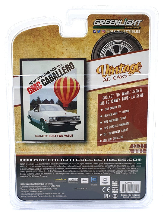 Greenlight 1/64 Scale 39090-F  - 1982 GMC Caballero - White