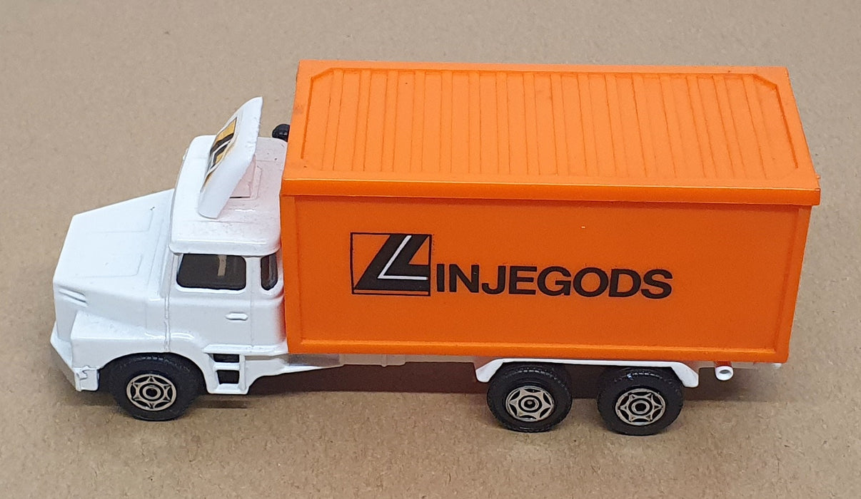 Corgi 13.5cm Long Diecast C1201 - Scania LT145 Truck Linjegods - White/Orange