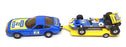 Corgi GS29 - Ferrari Daytona & F1 Surtees On Trailer Duckhams - Blue/Yellow