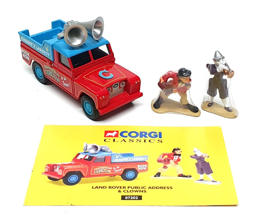 Corgi 1/43 Scale 07202 Land Rover Public Address & Clowns - Chipperfields Circus