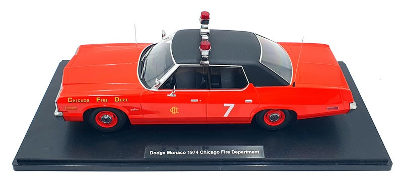 KK Scale 1/18 Scale KKDC181125 - 1974 Dodge Monaco - Chicago Fire Department