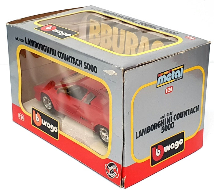 Burago 1/24 Scale Diecast 0137 - Lamborghini Countach 5000 - Red