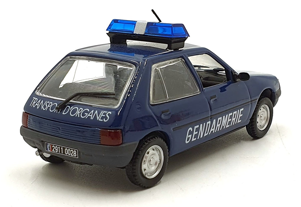 Norev Hachette 1/43 Scale FK7299 - 1991 Peugeot 205 Gendarmerie Police Car