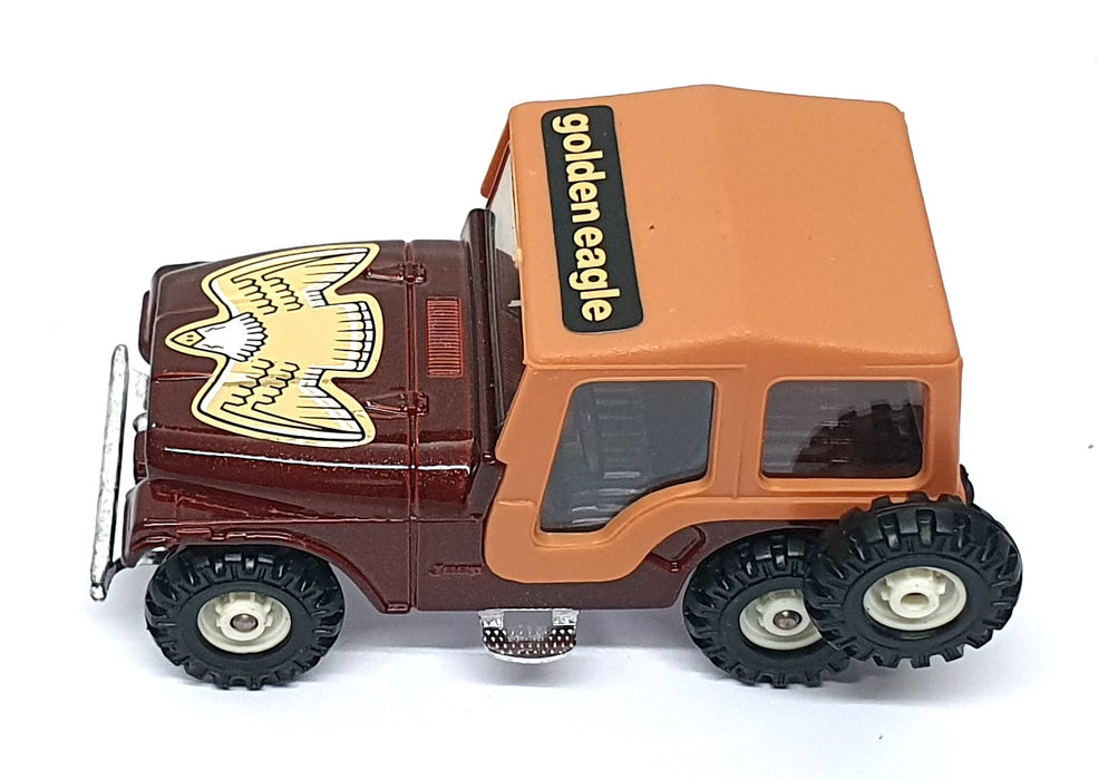 Corgi Appx 10cm Long Original Diecast 441 - Jeep CJ-5 Golden Eagle - Maroon