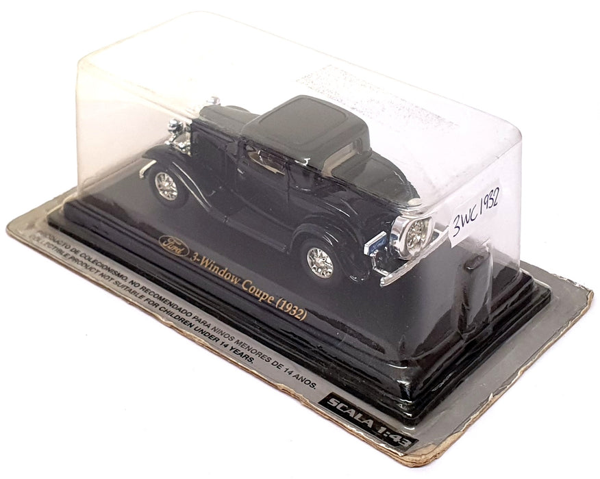 Altaya 1/43 Scale Diecast 3WC1932 - 1932 Ford 3-Window Coupe - Black