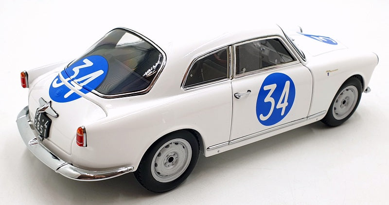 Kyosho 1/18 Scale Diecast 08957C Alfa Romeo Giulietta SV 1960 Targa Florio #34