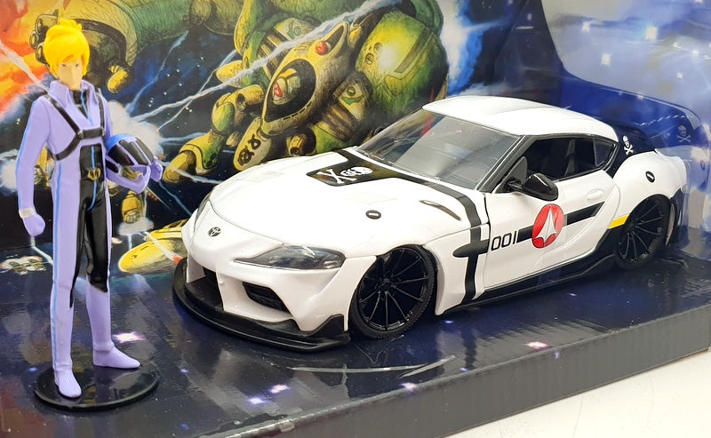 Jada 1/24 Scale Diecast 84478 - Robotech Roy Focker & 2020 Toyota Supra