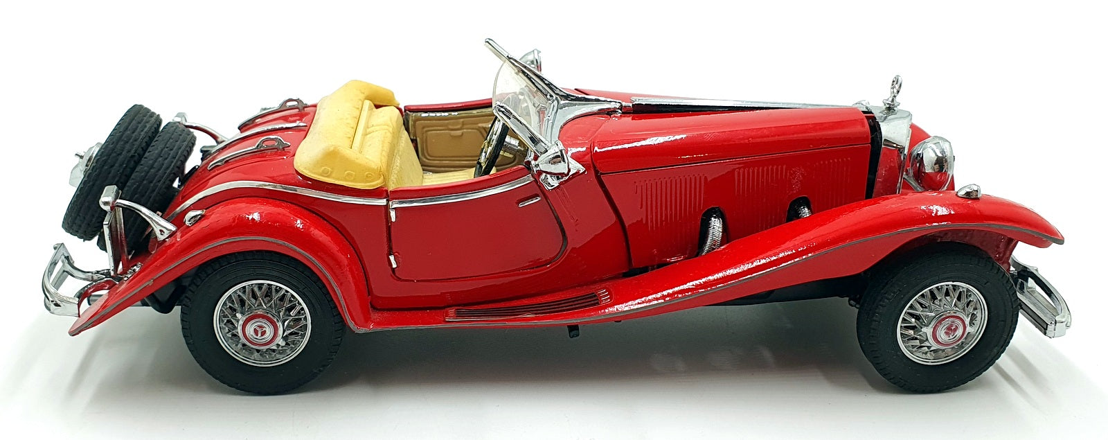 Franklin Mint 1/24 Scale Diecast 11226E - 1935 Mercedes-Benz 500K - Red