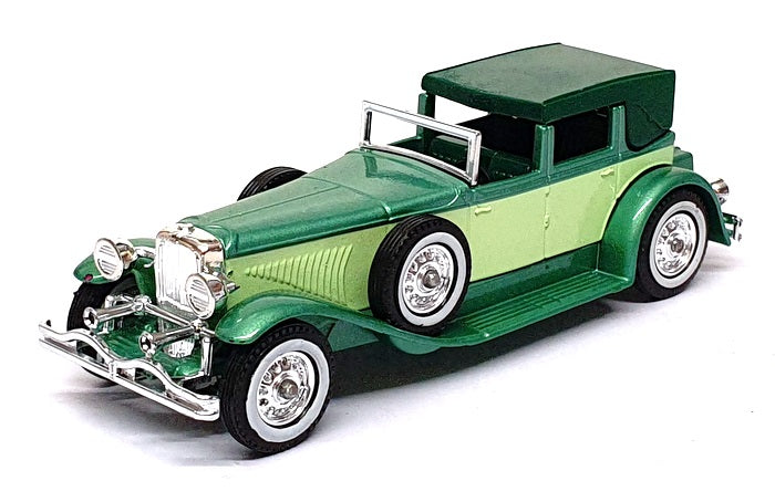 Matchbox Appx 10cm Long Diecast Y-4 - 1930 Duesenberg Model J - 2-Tone Green
