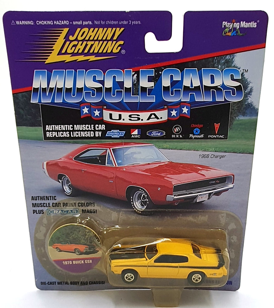 Johnny Lightning 1/64 Scale 202-00 - Muscle Cars 1970 Buick GSX - Yellow