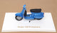 Norev 1/18 Scale 182100 - Vespa 125 Primavera Scooter Motorbike - Met. Blue