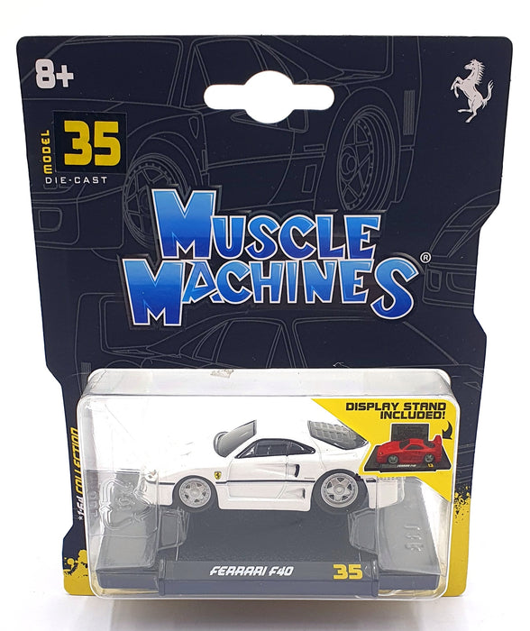 Muscle Machines 1/64 Scale 15526 - Ferrari F40 - White