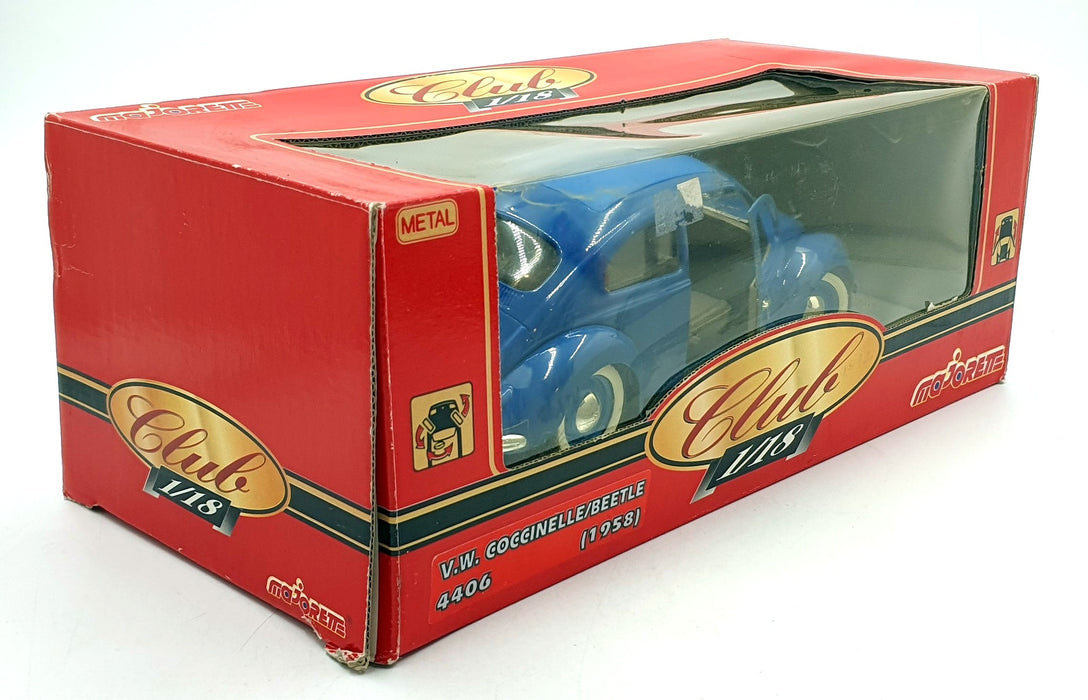 Majorette 1/18 Scale Diecast 4406 - 1958 Volkswagen Coccinelle Beetle - Blue
