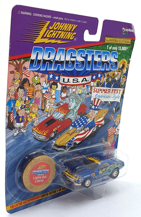 Johnny Lightning 1/64 Scale 323-11 Dragsters USA Lights Out Liberty - Blue