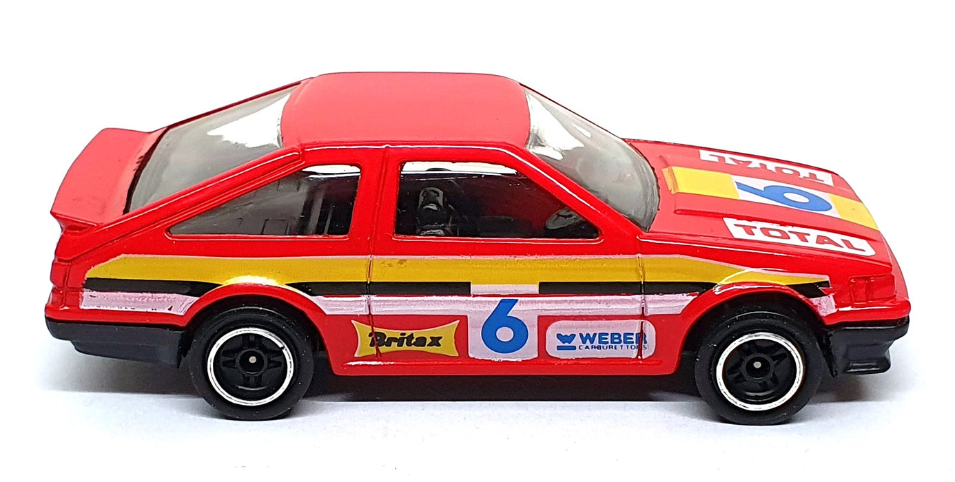 Corgi 10cm Long Diecast 105 - Toyota Corolla 1600 Race Car #6 - Red