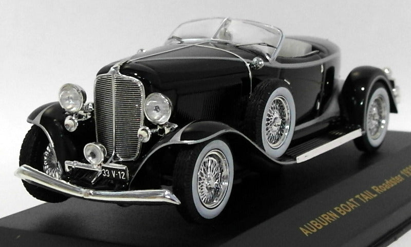 Ixo Models 1/43 Scale Diecast MUS037 - 1933 Auburn Boat Tail Roadster - Black
