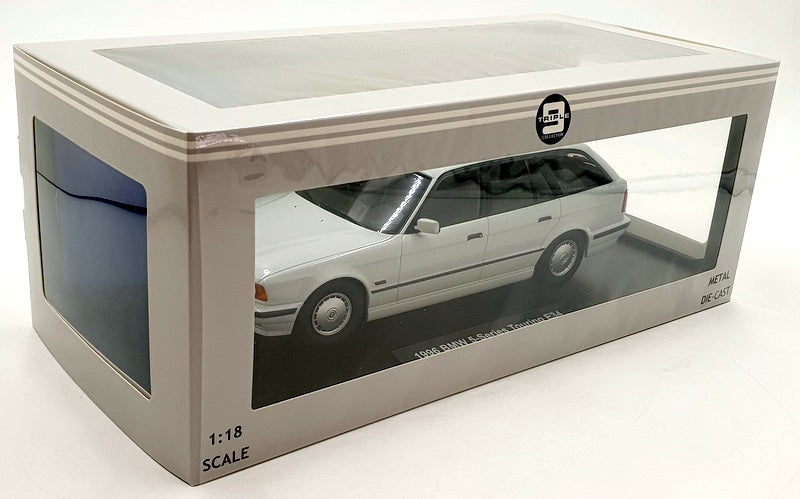 Triple9 1/18 Scale Diecast T9-1800404 - BMW 5 Series Touring E34 Alpine White
