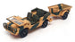 Solido 1/43 Scale Diecast 212 - Army Jeep & Trailer - Green