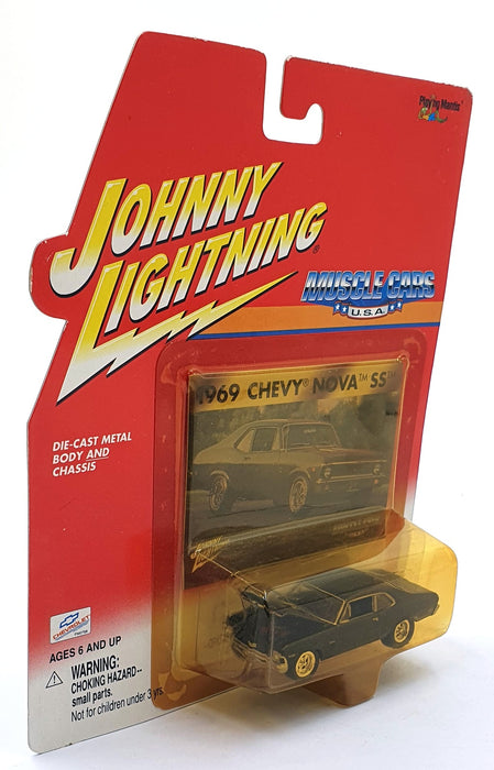 Johnny Lightning 1/64 Scale 204-01 - Muscle Cars 1969 Chevy Nova SS - Black