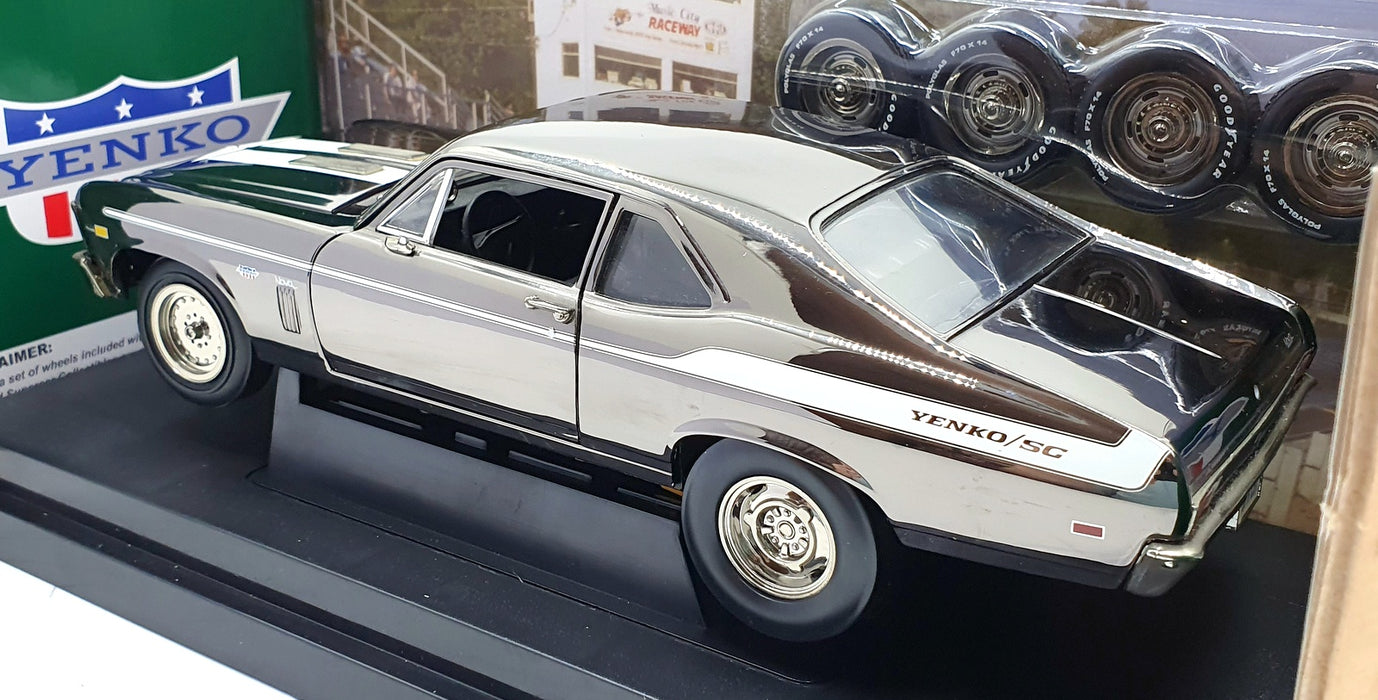 Ertl 1/18 Scale Diecast 29412PB - 1969 Yenko Nova 427 Street/Strip - Chrome