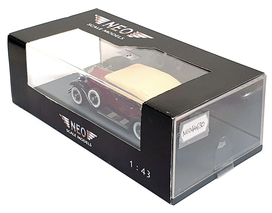 Neo 1/43 Scale NEO44630 - 1930 Packard 733 Standard 8 Sport Phaeton - Dk. Red