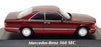 Maxichamps 1/43 Scale 940 035124 - 1986 Mercedes Benz 560 SEC - Met. Red