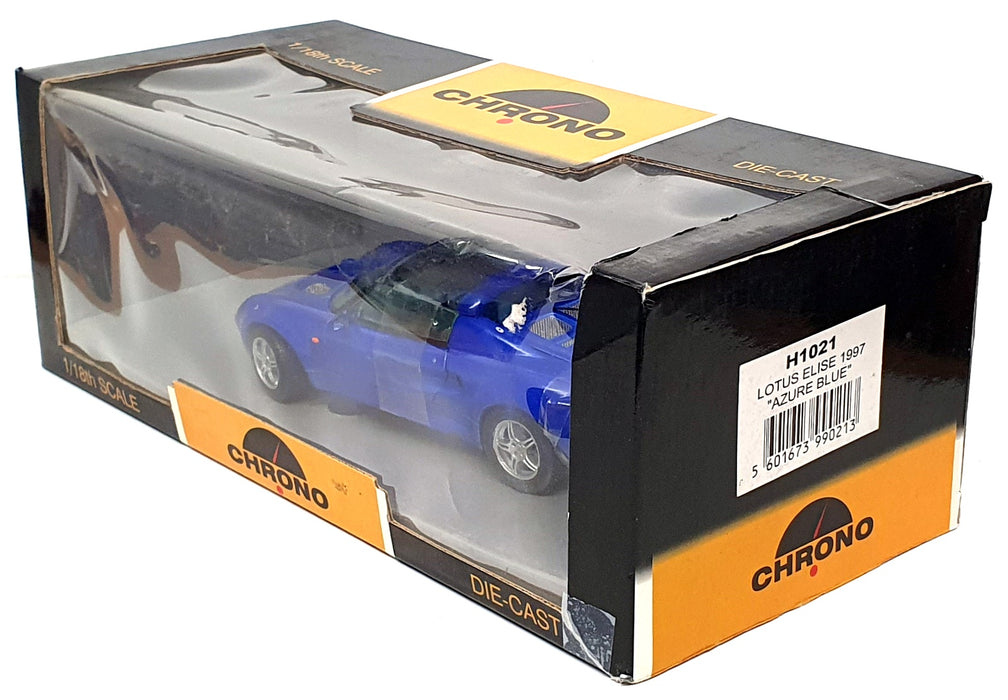 Chrono 1/18 Scale Diecast H1021 - 1997 Lotus Elise - Azure Blue