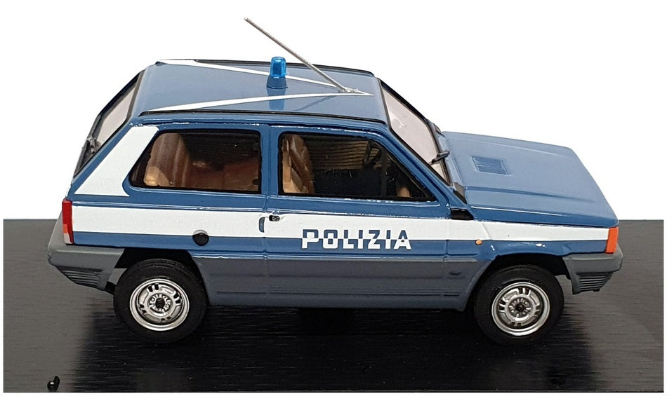 Brumm 1/43 Scale R395- 1980 Fiat Panda 45 Polizia - Blue/White
