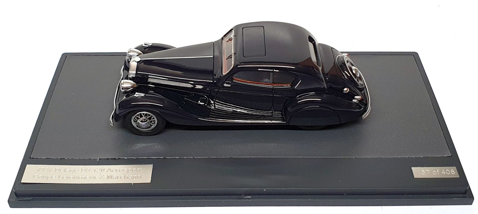 Matrix 1/43 Scale MX50407-021 - 1937 Delage D8-120 Aerosport Coupe - Black