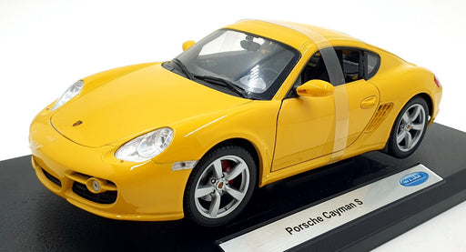 Welly 1/18 Scale Diecast TY4948 - Porsche Cayman S - Yellow