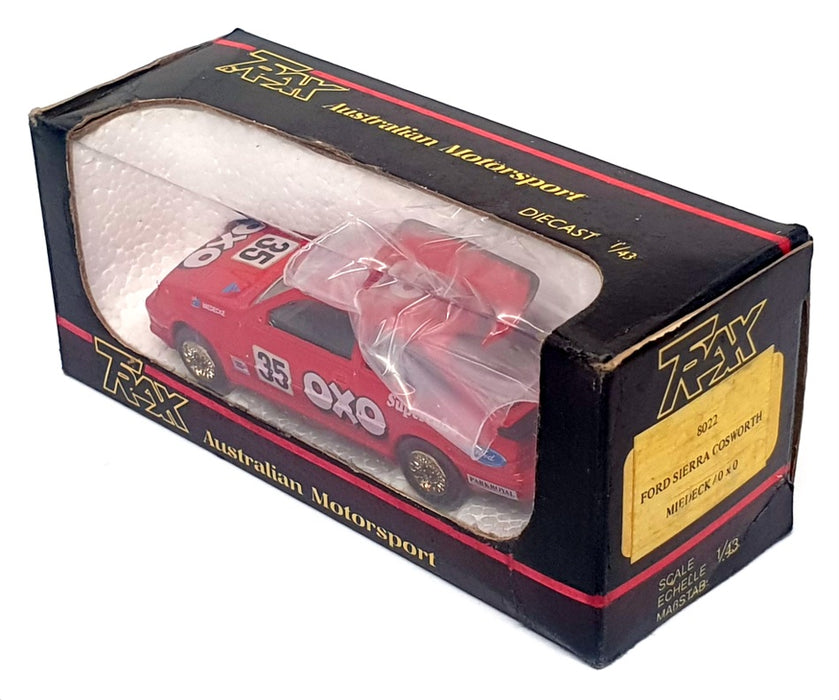 Trax 1/43 Scale 8022 - Ford Sierra RS Cosworth #35 (Miedecke OXO) Red