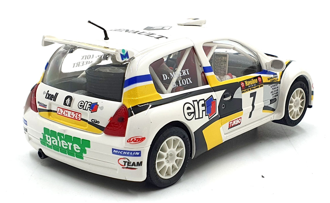 Ninco 1/32 Scale Slot Car 50300 - Renault Clio Super 1600 "Elf" #7 - White
