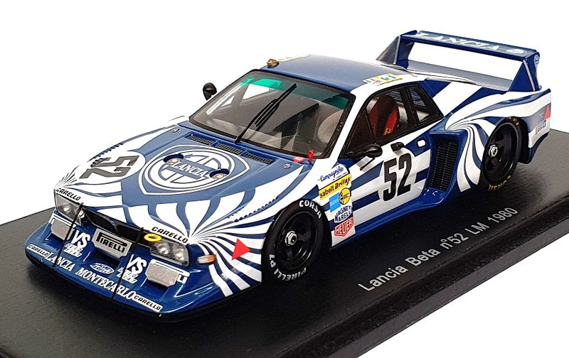 Miniature Spark 1/43 – Lancia Beta N°52 – Le Mans 1980 – Bleu Et Blanc – Occasion