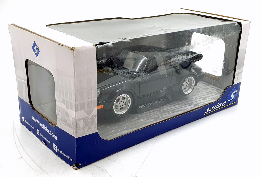 Solido 1/18 Scale S1803404 - Porsche 964 Turbo 1990 - Black