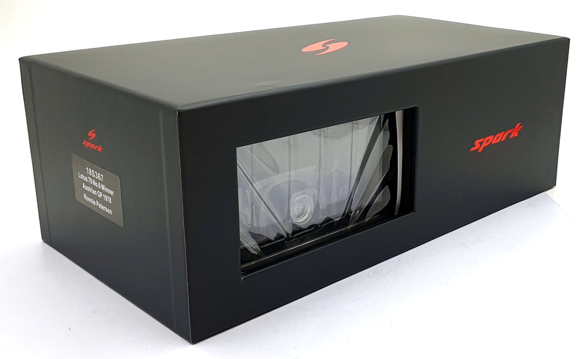 Spark 1/18 Scale 18S367 - Lotus 79 #6 1st Australian GP 1978 - Peterson